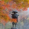 紅葉の大師像