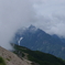 燕山荘から望む槍ヶ岳