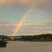 淡い虹