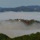 雲海と山城