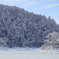 湖畔の雪化粧