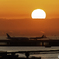 日の出と離陸3