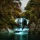 秋の秘瀑、碧の雫
