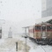 雪の函館駅