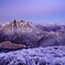 夜明けを待つ九重連山