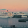 穏やかに暮れゆく港にて