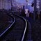 夕暮れの線路