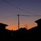 近所の夕暮れ空