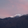 伊那前岳もうっすらと朝焼け