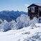 厳冬の蓼科山頂上ヒュッテ