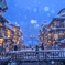 銀山温泉の雪景色