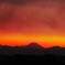 自宅より夕焼け富士