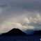 ある日の雲と島のシルエット