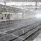 米原駅の雪