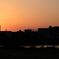 多摩川の夕暮れ