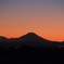 夕方の富士山