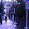 路地の灯りが灯りはじめた