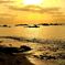 落日の海