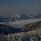 勝山にて雲海を眺望
