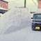 夕方の除雪後