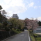 大多喜城と桜並木