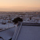 雪晴れの朝に