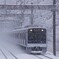 雪の中を走る小田急電車シリーズ3000系！