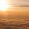 夕日に染まる雲海