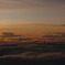 夕日に染まる雲海