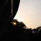 夕日に