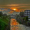 ６月１３日の夕日