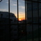 会社から見る夕日