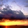 伊江島に沈む夕日