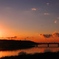 河口の夕暮れ