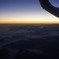 格安飛行機からの格別日の出。