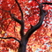 力強く紅く
