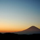夕方富士