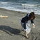 冷たい海の側で
