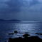 月明かりの海
