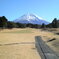 富士山と秋空ゴルフ