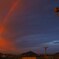 夕日と虹