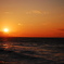 オホーツク海の夕日