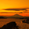 夕景富士