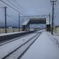 初雪が降った朝