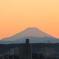 埼玉県からの富士山。