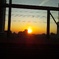 駅からの夕焼け