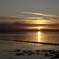 沈み行く夕日