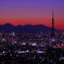 東京夜景と富士山