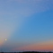 夕陽と青空
