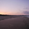 海岸での夕日